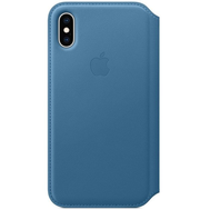 Чехол Apple Leather Folio для iPhone X/Xs Cape Cod Blue