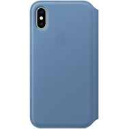 Чехол Apple Folio для iPhone XS, кожа, синие сумерки