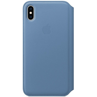 Чехол Apple Folio для iPhone XS Max, кожа, синие сумерки