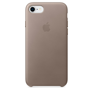 Чехол Apple Leather Case для iPhone 8/7 платиново-серый