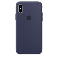 Чехол Apple Silicone Case для iPhone X тёмно-синий