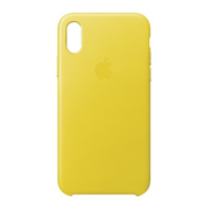 Чехол Apple Leather Case для iPhone X Spring Yellow