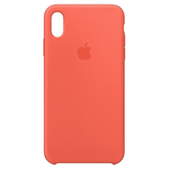 Чехол Apple Silicone Case для iPhone XS Max, спелый нектарин