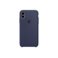 Чехол Apple Silicone Case для iPhone XS, тёмно-синий