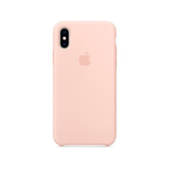 Чехол Apple Silicone Case для iPhone XS, розовый песок