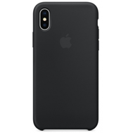 Чехол Apple Leather Case для iPhone X чёрный