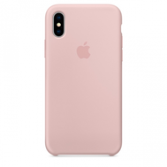 Чехол Apple Silicone Case для iPhone X розовый песок
