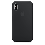 Чехол Apple Silicone Case для iPhone XS, чёрный