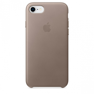 Чехол Apple Leather Case для iPhone 8/7 Plus платиново-серый