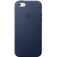 Чехол Apple Leather Case для iPhone SE темно-синий