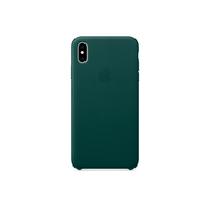 Чехол Apple Leather Case для iPhone XS Max, зелёный лес