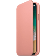 Чехол Apple Leather Folio для iPhone X Soft Pink