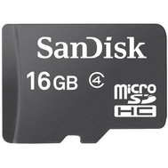 Карта памяти SanDisk microSDHC 16 ГБ