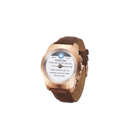 Смарт-часы MyKronoz ZeTime Premium Regular hybrid Pink Gold leather brown band