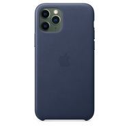 Чехол Apple iPhone 11 Pro Leather Case Midnight Blue MWYG2