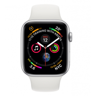 Смарт-часы Apple Watch Series 4 GPS, 44mm Silver Aluminium Case with White Sport Band MU6A2GK/A