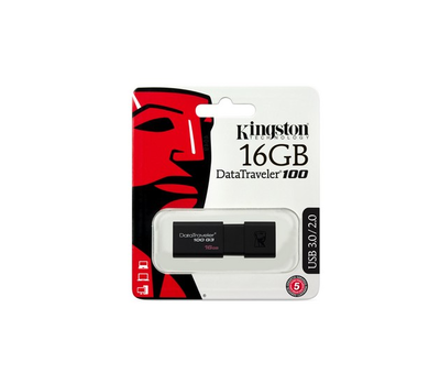 USB-накопитель Kingston DT100G3 16GB черный