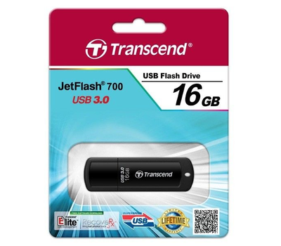 USB Флеш Transcend TS16GJF700 черный