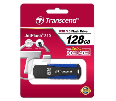 USB Флеш 128GB Transcend TS128GJF810 черный