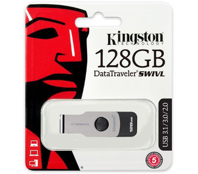 Флеш-диск Kingston DTSWIVL 128GB металл