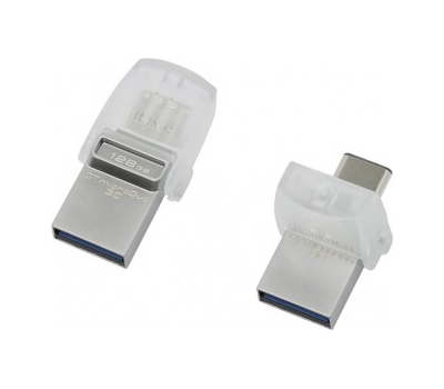 USB флеш-накопитель Kingston OTG DTDUO3C 128GB металл