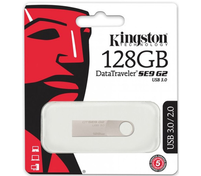 USB флеш-накопитель Kingston DTSE9G2 128GB металл