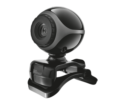 Веб-камера Trust Exis Webcam Black-Silver