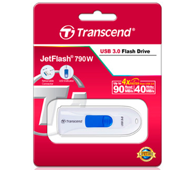 USB Флеш 8GB 3.0 Transcend TS8GJF790W белый