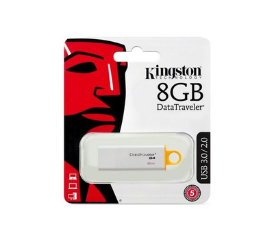 USB Флеш 8GB 3.0 Kingston DTIG4/8GB белый