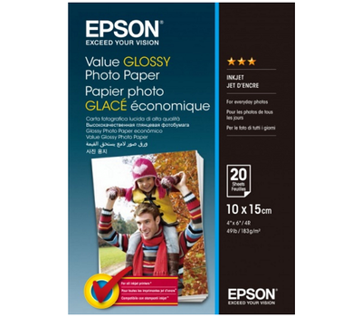 Фотобумага 10x15 Epson C13S400037 Value Glossy Photo Paper