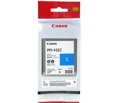 Картридж Canon PFI-102C голубой 130 мл