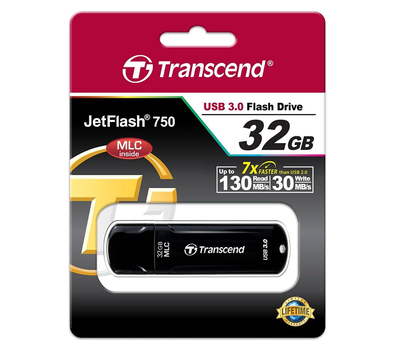 USB Флеш 32GB Transcend TS32GJF750K черный