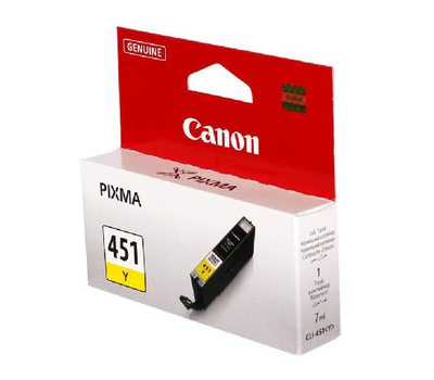 Чернила Canon CLI-451 Y Струйный желтый 7 мл