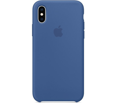 Чехол Apple для iPhone XS, силикон, голландский синий