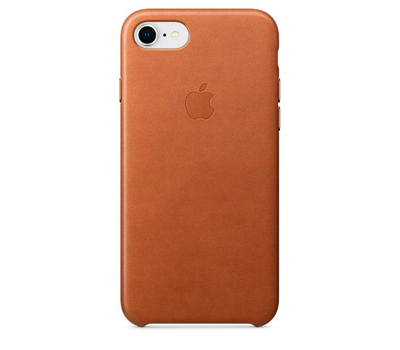 Чехол Apple Leather Case для iPhone 8/7 золотисто-коричневый