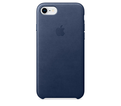 Чехол Apple Leather Case для iPhone 8/7 тёмно-синий
