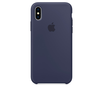 Чехол Apple Silicone Case для iPhone X тёмно-синий
