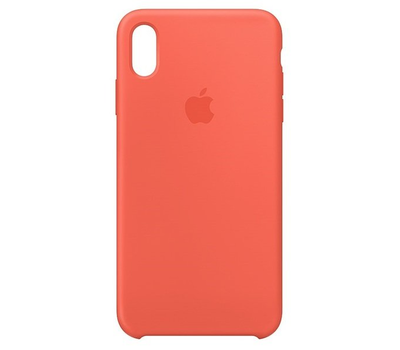 Чехол Apple Silicone Case для iPhone XS Max, спелый нектарин