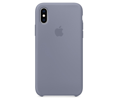 Чехол Apple Silicone Case для iPhone XS, тёмная лаванда