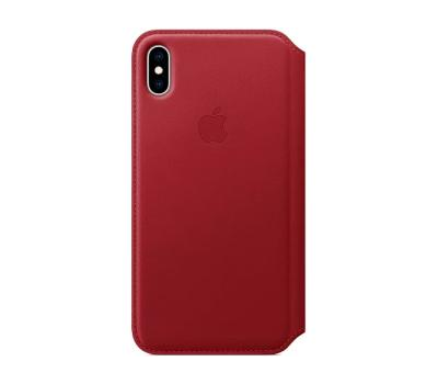 Чехол Apple Leather Folio для iPhone XS Max, RED