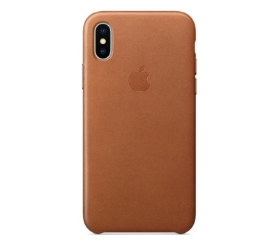 Чехол для iPhone Apple iPhone X Leather Case Saddle Brown