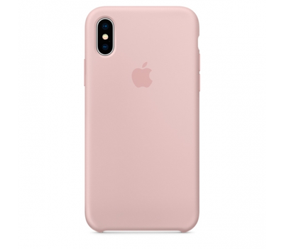 Чехол Apple Silicone Case для iPhone X розовый песок