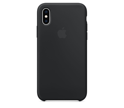 Чехол Apple Silicone Case для iPhone XS, чёрный