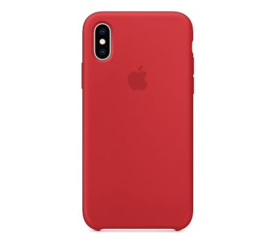 Чехол Apple Silicone Case для iPhone XS, RED