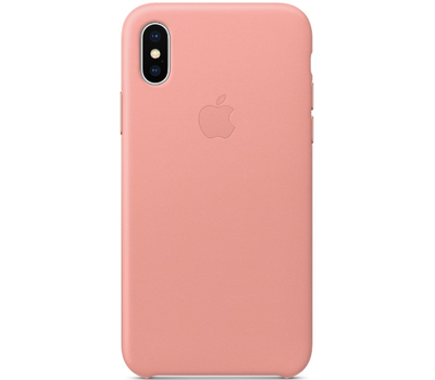 Чехол Apple Leather Case для iPhone X Soft Pink