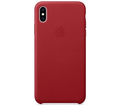Чехол Apple Leather Case для iPhone XS Max, RED