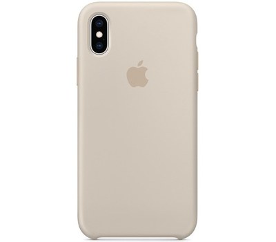 Чехол Apple Silicone Case для iPhone XS, бежевый