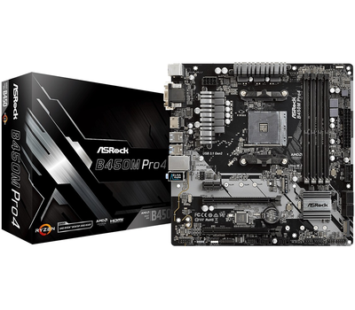 Материнская плата ASRock B450M Pro4