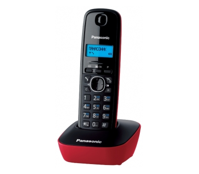 Радиотелефон Panasonic KX-TG1611CAR, Черный/Красный