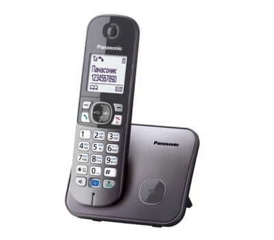 Радиотелефон Panasonic KX-TG6811CAM, Серый металик
